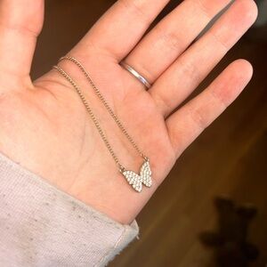 DKNYC Gold Butterfly Necklace